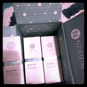 Nerium eye serum, day cream and night cream.